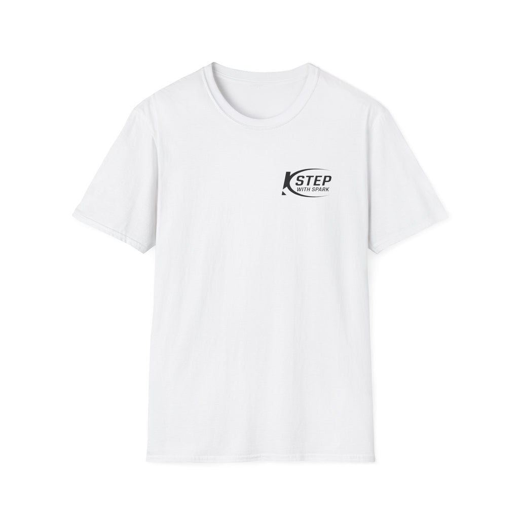 Step With Spark Logo T-Shirt — Minimal Athletic Casual Tee
