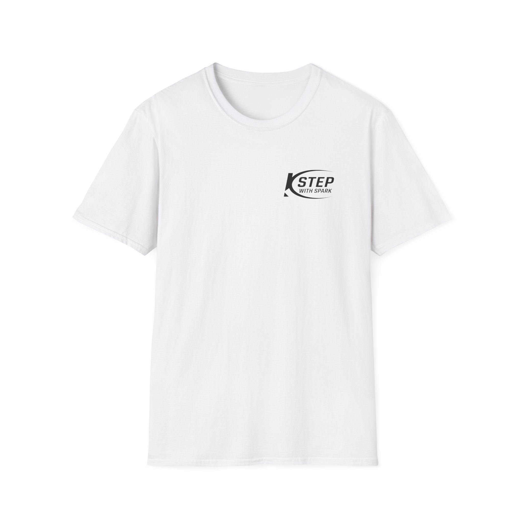 Step With Spark Logo T-Shirt — Minimal Athletic Casual Tee