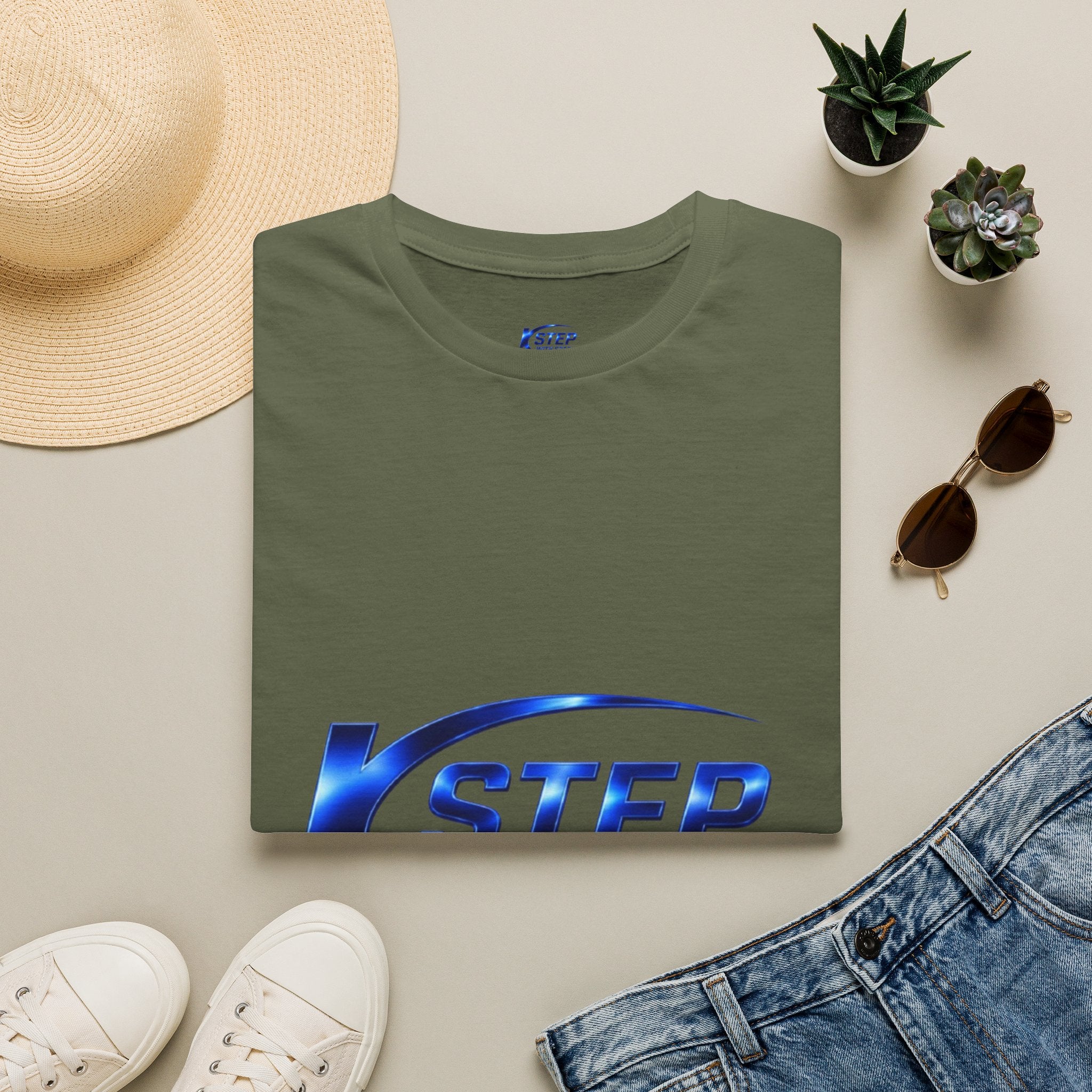 Step With Spark Logo T-Shirt — Motivational Athletic Crew Tee