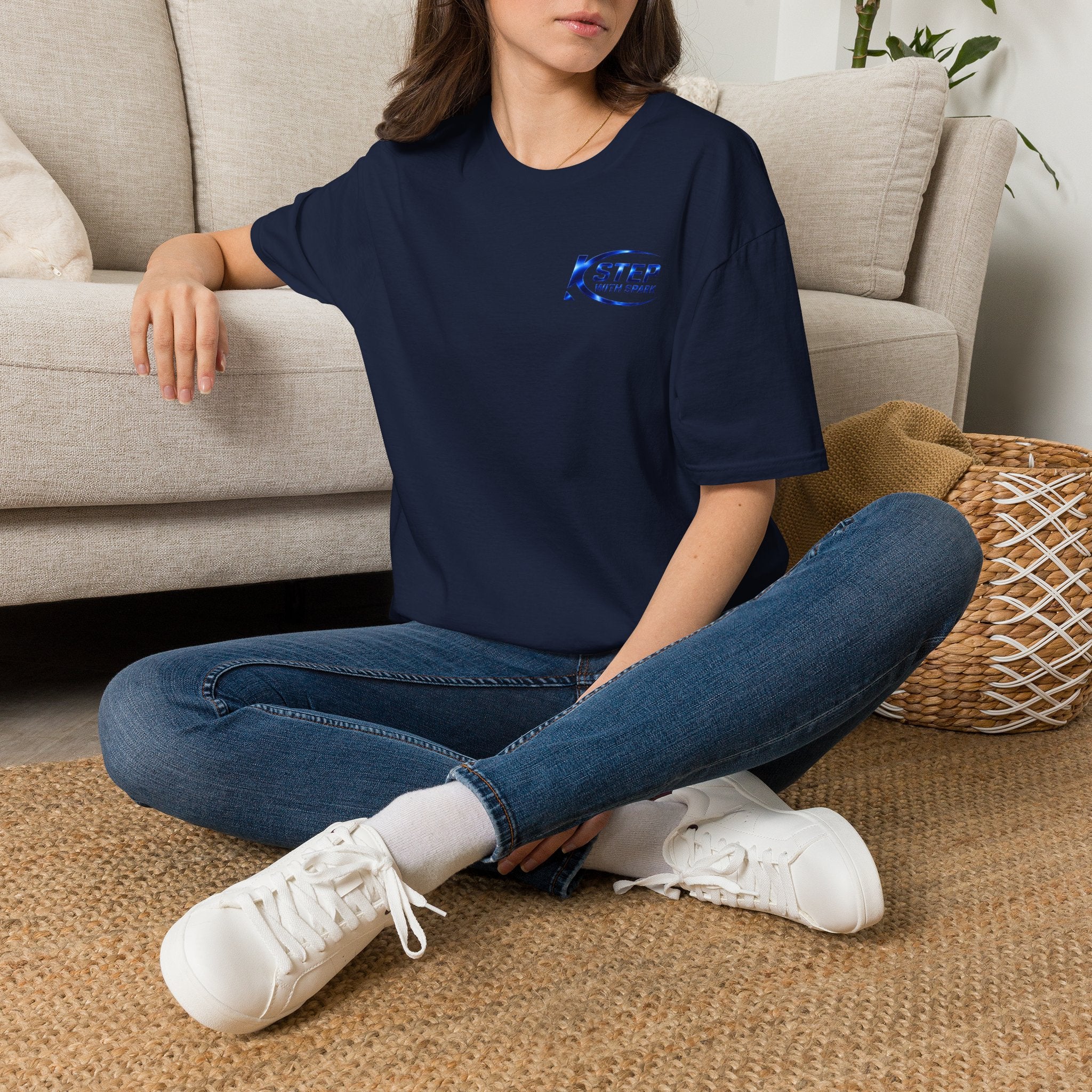 Step With Spark Logo T-Shirt — Minimal Motivational Tee