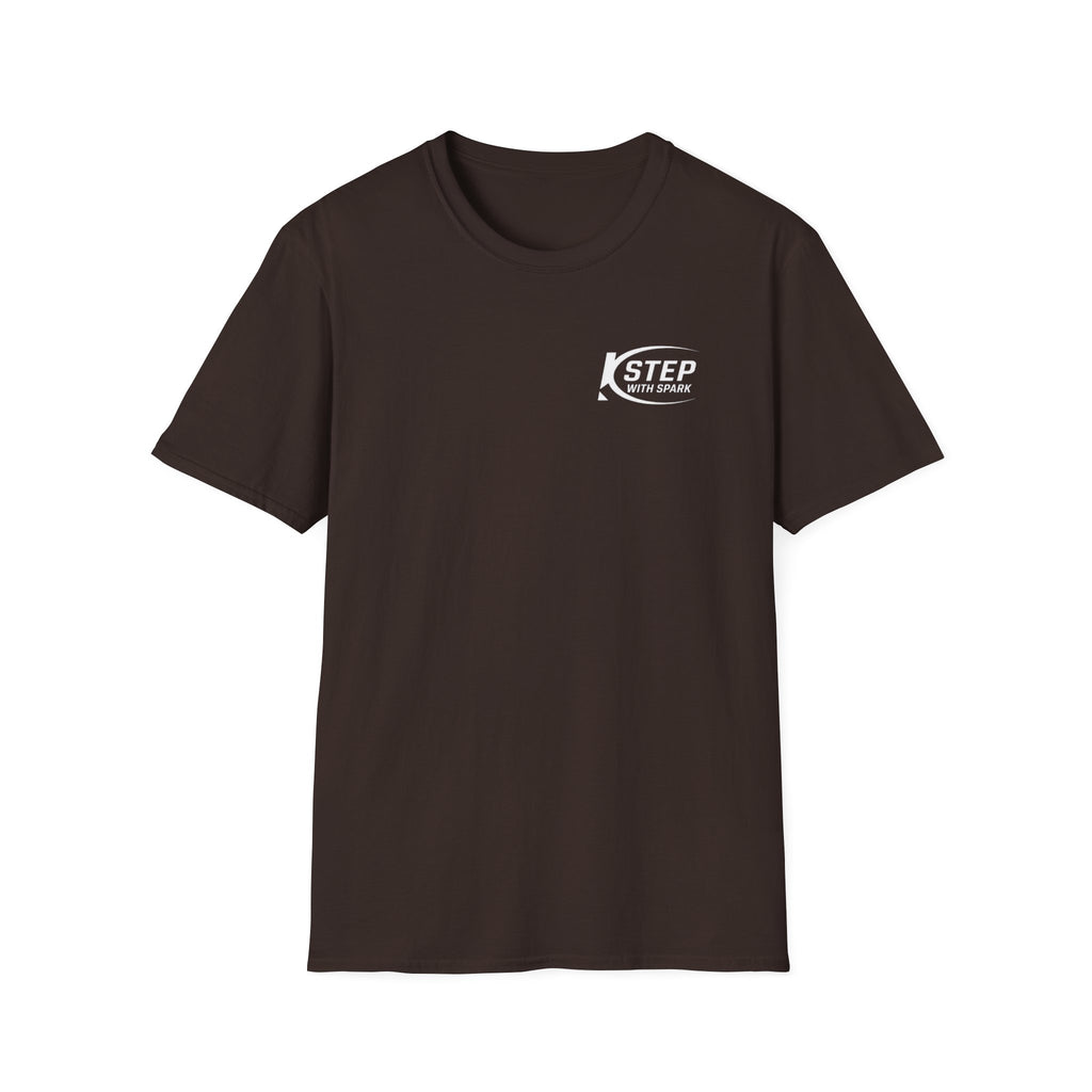 Step With Spark Logo T-Shirt — Motivational Casual Tee