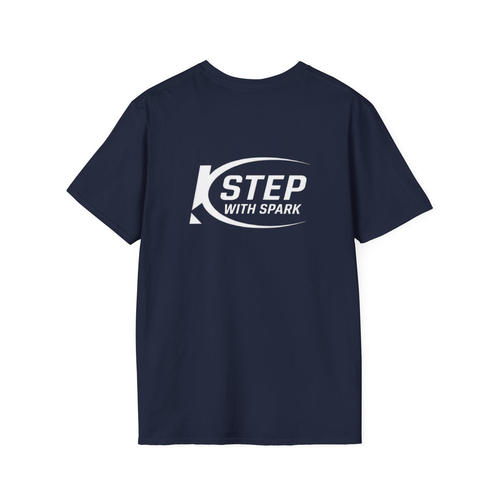Step With Spark Logo T-Shirt — Motivational Casual Tee