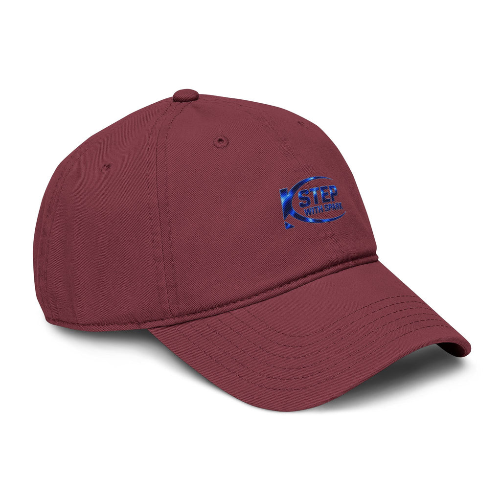 Washed Baseball Cap — "Step with Spark" Embroidered Logo Hat