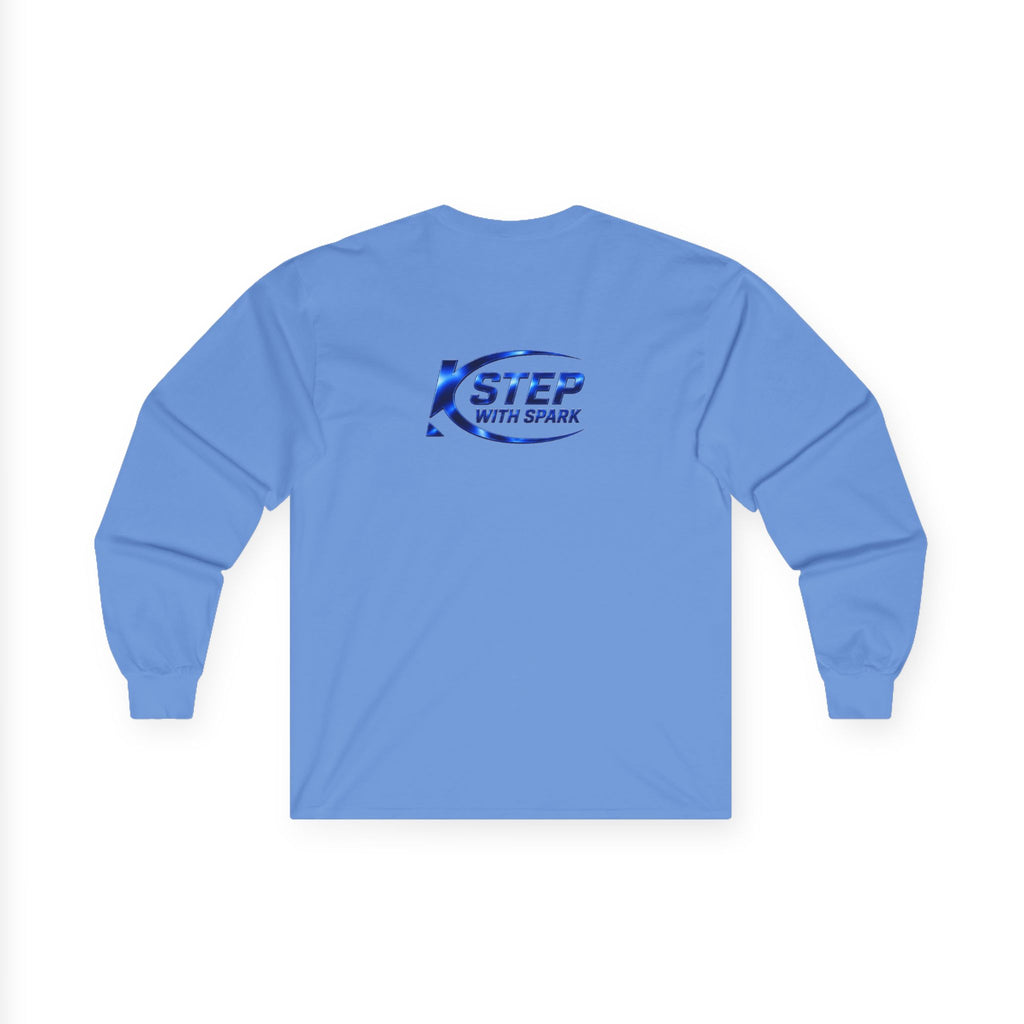 Long Sleeve Tee - "Step with Spark" Logo Athletic Casual