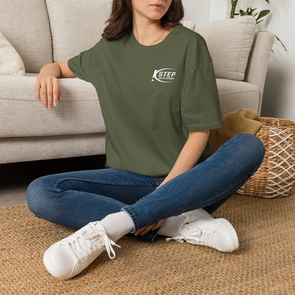 Step With Spark Logo T-Shirt — Motivational Casual Tee