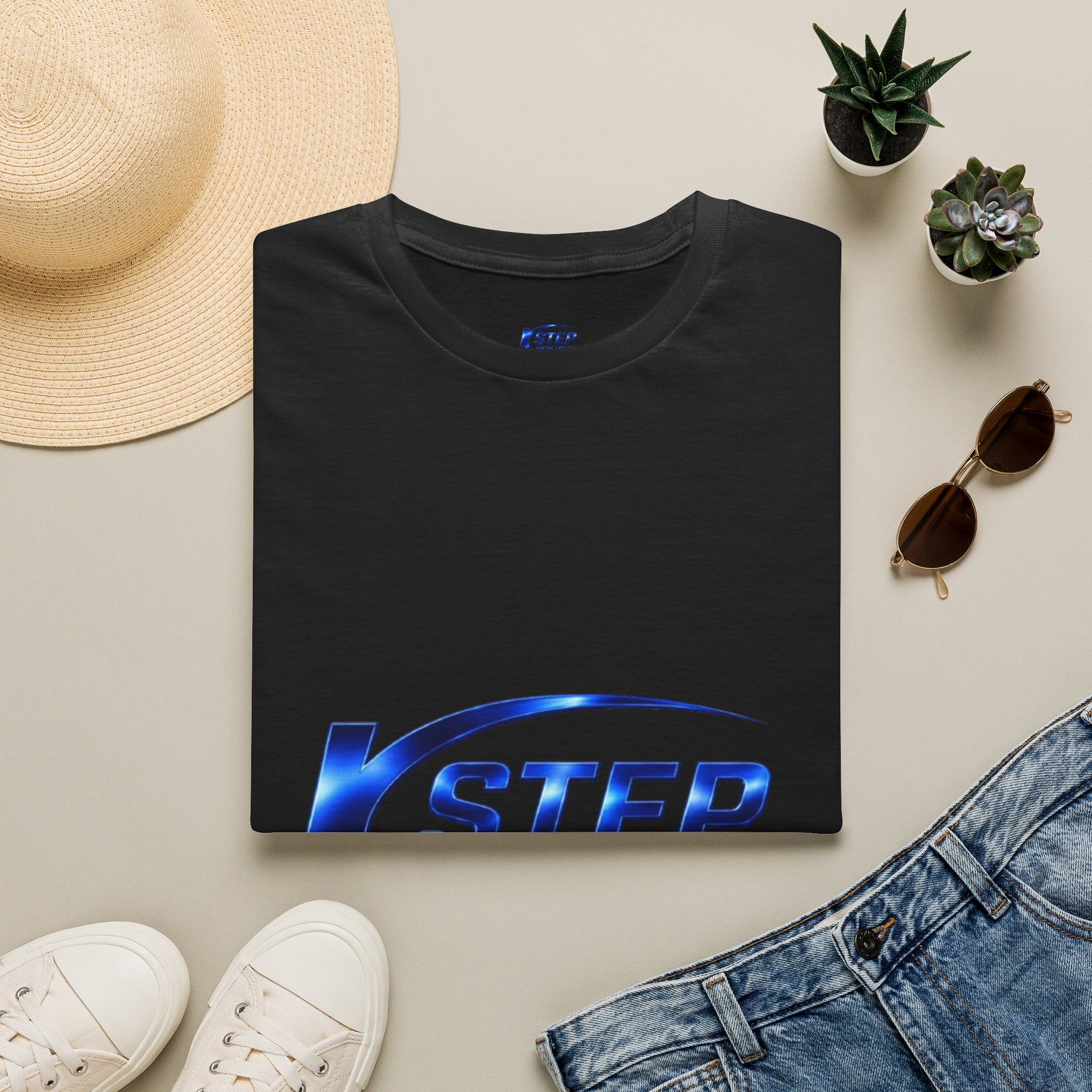 Step With Spark Logo T-Shirt — Motivational Athletic Crew Tee