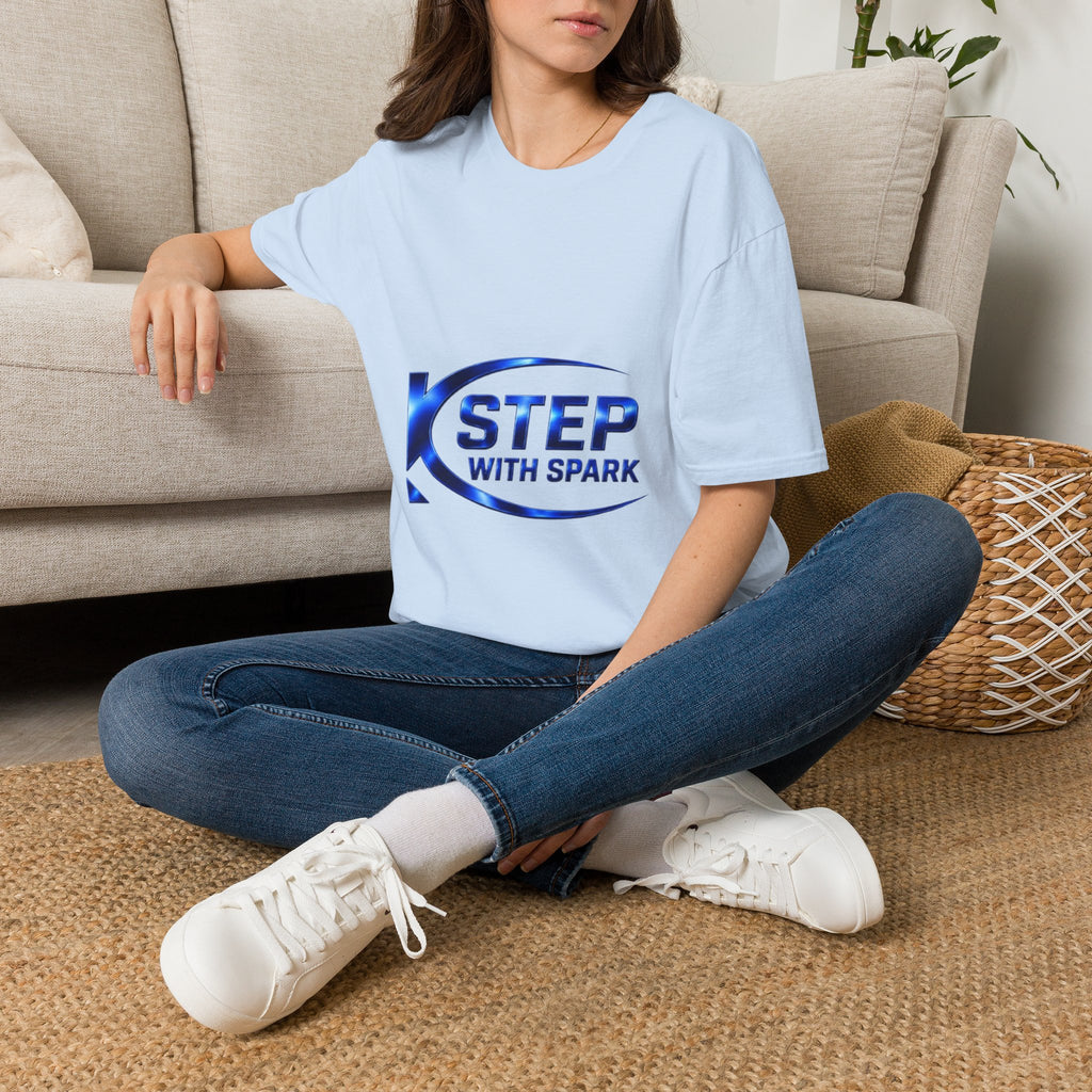 Step With Spark Logo T-Shirt — Motivational Athletic Crew Tee