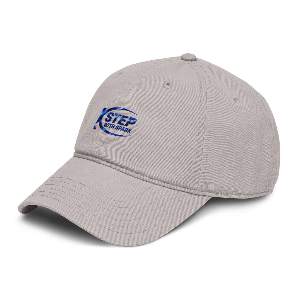 Washed Baseball Cap — "Step with Spark" Embroidered Logo Hat